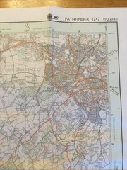 1994 Ordnance Survey Pathfinder Map 1247 TQ 23/33 Crawley (incl Balcombe )