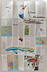 United States Regional Maps Poster National Geo Mag Close Up USA 1970s Classroom