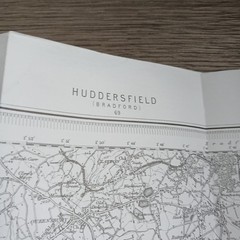 Old Ordnance Survey Map Calderale & Huddersfield 1902 Godfrey Edition Sheet 77