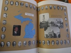Atlas of Michigan pub 1977 h/c d/c detailed stats in 8 sections 242 pages