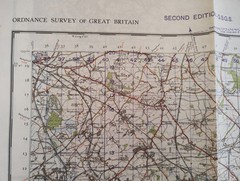 Vintage Second World War 1951 Ordnance Survey Map – Doncaster, WWII Map