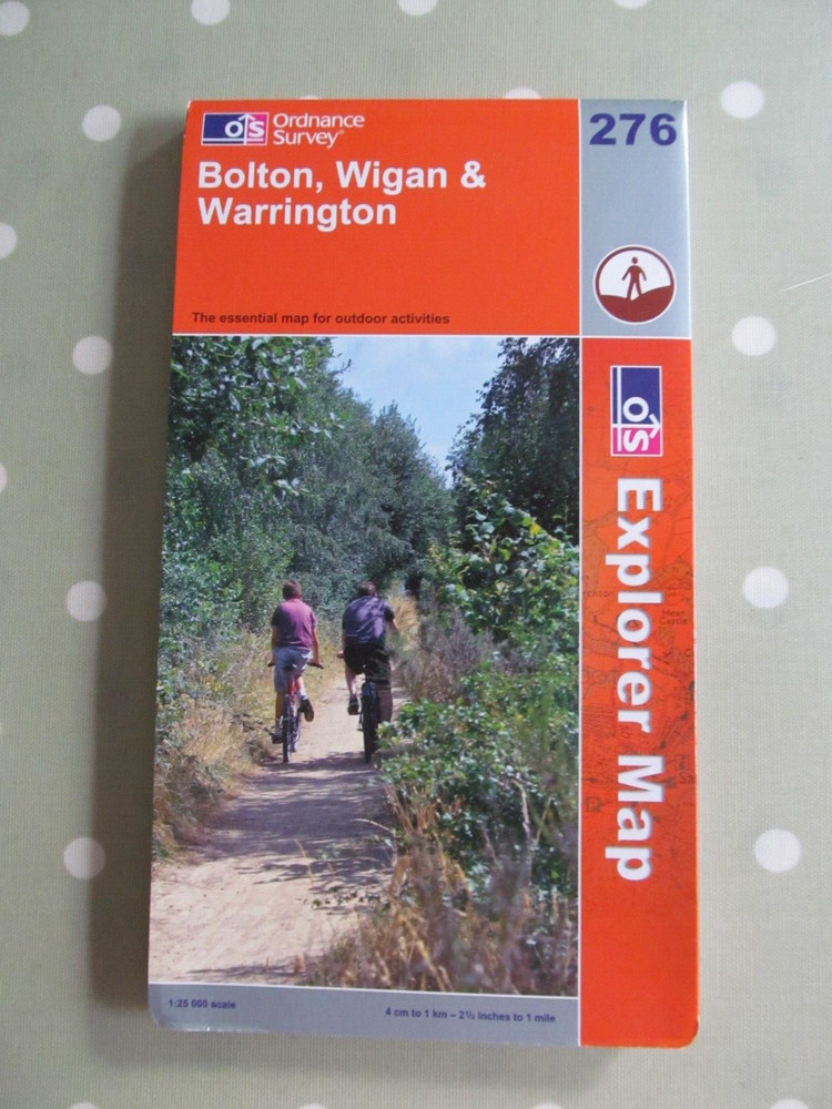 OS EXPLORER MAP 276 BOLTON CENTRAL, WIGAN & WARRINGTON ORDNANCE SURVEY