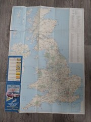 Renault Superforce ’87 Motoring Road Map of Great Britain 1980s 1987
