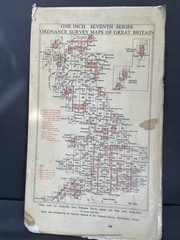 Vintage Ordnance Survey One-Inch Map Okehampton Sheet 175 Great Britain