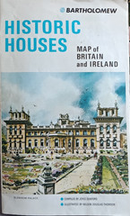 Historic Houses – Bartholomew Map of Great Britain & Ireland – 1982