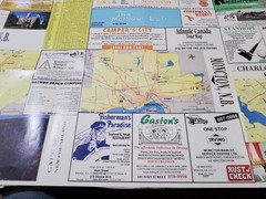 ❤️Vintage 1991❤️Atlantic Provinces Maritimes at a Glance Map❤️RARE PLEASE LOOK❤️