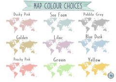 Couple travel map