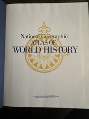 National Geographic Atlas Of World History HardCover Book 1997 Leather Deluxe Ed