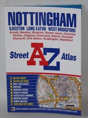 Geographers A-Z Street Atlas – Nottingham, Ilkeston, Long Eaton – 2013 7th Ed.