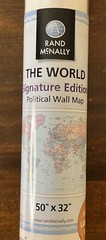 Rand McNally Signature Ed Political World Wall Map Laminated 50″ X 32″ NEW