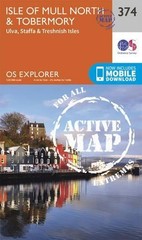 Isle of Mull North and Tobermory (Map) OS Explorer Active Map