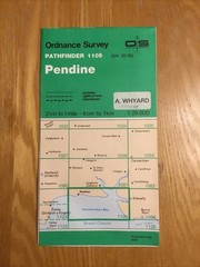 1975 Ordnance Survey Pathfinder Map 1105 SN 20/30 Pendine (incl Llansaint )