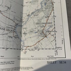 Vintage Ordnance Survey First Series Askham 1954 Sheet SE 54