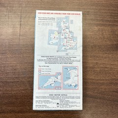 ESSO PETROL MAP – Wales and South West England – No 3 1972