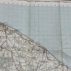 Vintage OS One Inch Map – Norwich – Sheet 126, 1954, – Ordnance Survey