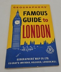 GEOGRAPHERS FAMOUS GUIDE TO LONDON – 1959 – PB
