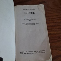 Blue Guide Greece (The Blue Guides) 2nd Ed 1973 PB English Rossiter