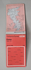 Frome OS Ordnance Survey One Inch Map Sheet 166 1972 Folding Paper