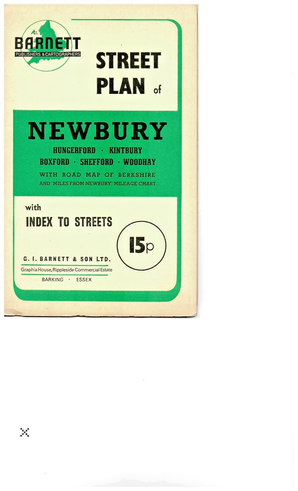 NEWBURY street plan by BARNETT’S – circa 1970’s