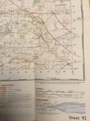 1970 Ordnance Survey One Inch Map 92 Pickering (incl Malton , Hawnby & Lockton )