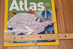 National Geographic Student World Atlas & Kids United States Atlas Book Lot Of 2
