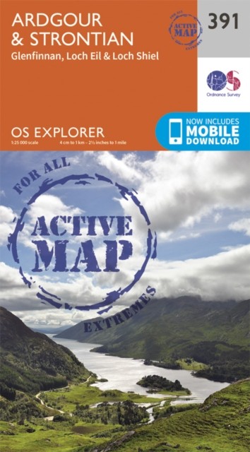 Ardgour Strontian Map Weatherproof Glenfinnan Loch Eil by Ordnance Survey