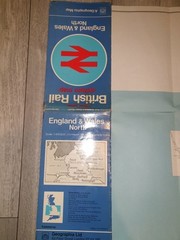 British Rail System Map England & Wales North ( A Geographia Map) 1977 (Large)