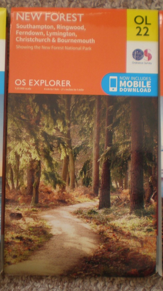 OL 22 NEW FOREST, Southampton, EXPLORER ORDNANCE SURVEY MAPS OS