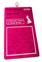 Map Cape Wrath Ordnance Survey Vintage ra