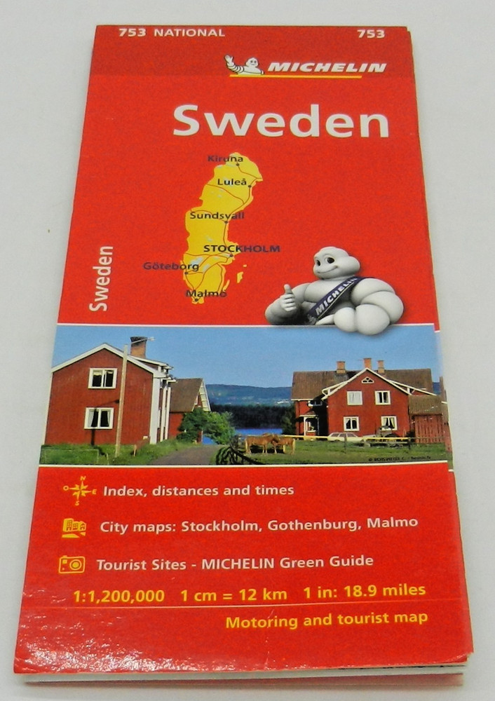 Sweden – Michelin National Map 753: (Michelin National Maps)
