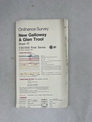 Vintage Ordnance Survey Map Sheet 77 New Galloway & Glen Trool First Series