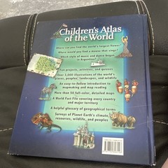 Children’s Atlas of the World Colin Sale Hardcover Illustrated World