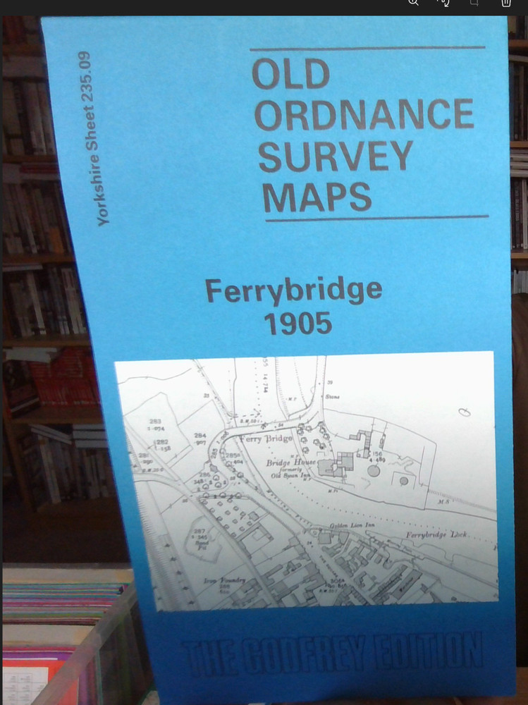 MAP OF Ferrybridge 1905 by John Goodchild (Sheet map, 1990) NEW