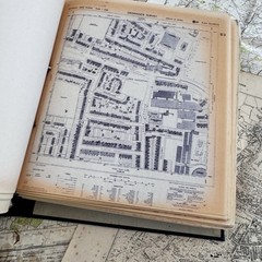Vintage Ordinance Survey Maps & Binder Of Street Surveys Assorted As Found