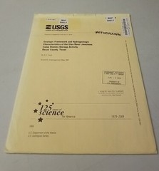 USGS Geologic Framework Hydrogeologic Characterstics Glen Rose Limestone TX