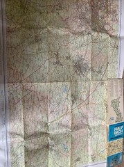 WARWICKSHIRE Bartholomew – Half Inch Map 1972 No 19 Coventry Northampton