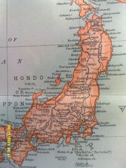 Antique Map. JAPAN & KOREA. Inset Tokio & Taiwan. Bartholomew. 1909.