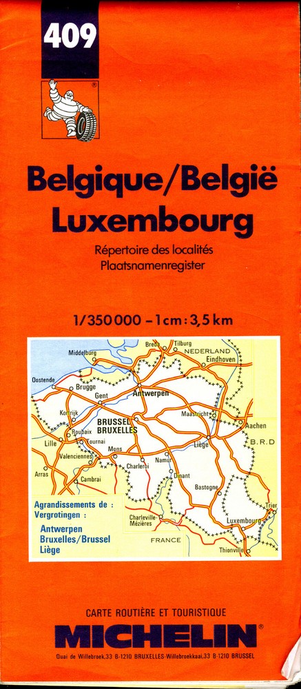 Michelin Map 980 – Greece 3rd Edition 1984/5
