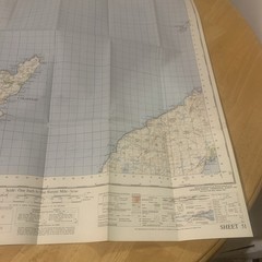 Ordnance Survey One Inch Map 51 Seventh Series Iona & Colonsay 1956 OS