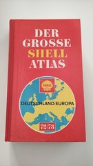 Der Grosse Shell Atlas Deutschland Europa 1972-73 Vintage Map Book