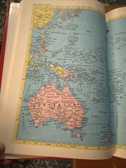 Hammond’s Family Reference World Atlas HB Vintage Illustrated Maps 1960 Census