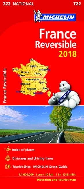 France – reversible 2018 – Michelin National Ma… by Michelin Sheet map, folded