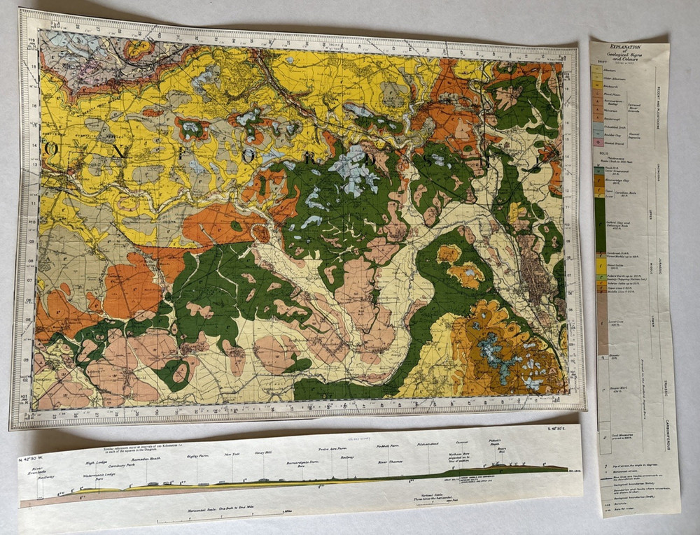 Geological Survey of Great Britain: Witney 236 SD3 (sheet cut)