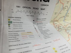 Vintage Alberta Road Map 1991 Official Alberta Tourism Edmonton Calgary