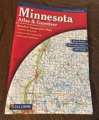 4th Edition Minnesota DeLorme Atlas & Gazetteer 11″ x 15.5″ Topo Maps Road Guide