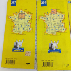 Bundle X 14 Road Maps and Tourist Guides France – mostly Michelin Yellow Series