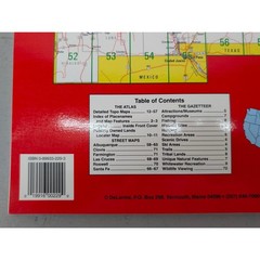 NEW MEXICO Atlas & Gazetteer Delorme Topo Maps Back Roads Public Lands 1998