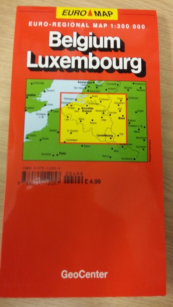 Belgium: Luxembourg: GeoCenter Map