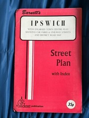 Vintage Barnett’s Ipswich Area Street Plan with Index, 1970’s