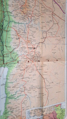 Israel with Jordan 1973 Bartholomew World Travel Map Sheet map, folded Book